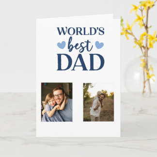 Worlds Best Dad Photo Card | Father's Day 2026  