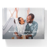 World's Best Dad Photo Paperweight World's Best Dad Photo Paperweight