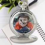World's Best Dad Photo Pocket Watch<br><div class="desc">World's Best Dad ❤️. Surprise your dad on his birthday, Fathers day or Christmas with a custom photo pocket watch . He can now carry his favorite child with him everywhere he goes . A must have for every dad ! COPYRIGHT © 2020 Judy Burrows, Black Dog Art - All...</div>