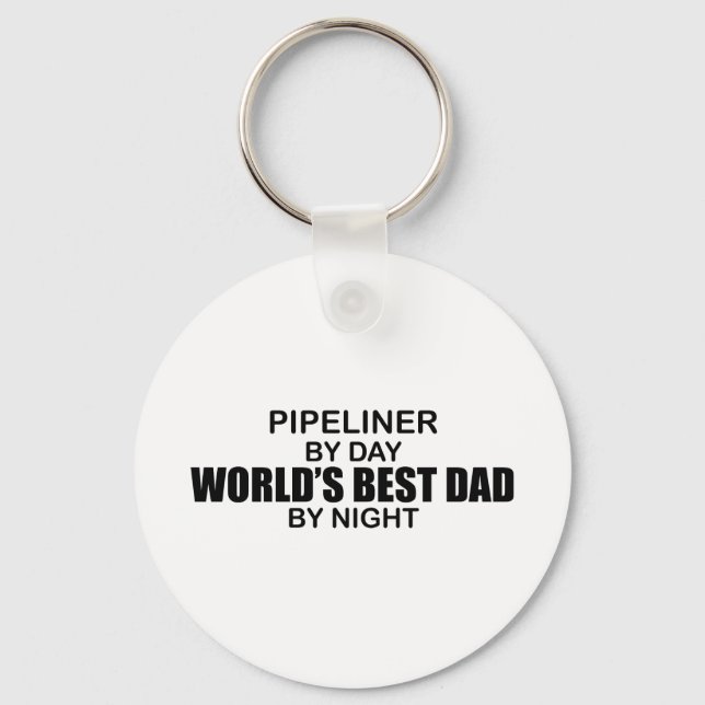 World's Best Dad - Pipeliner Keychain (Front)