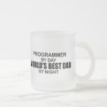 World's Best Dad - Programmer Frosted Glass Coffee Mug