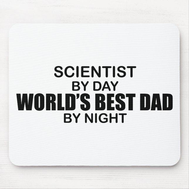 World's Best Dad - Scientist Mouse Pad (Front)