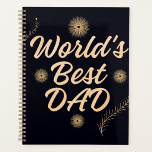 World's Best Dad Simple Typography Fathers Planner