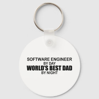 World's Best Dad - Software Engineer Keychain