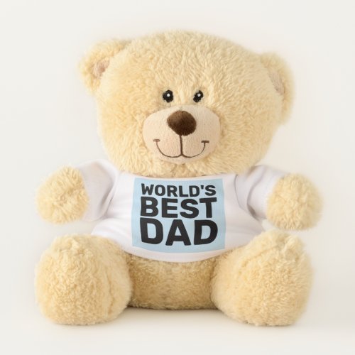 WORLDS BEST DAD TEDDY BEAR PLUSH