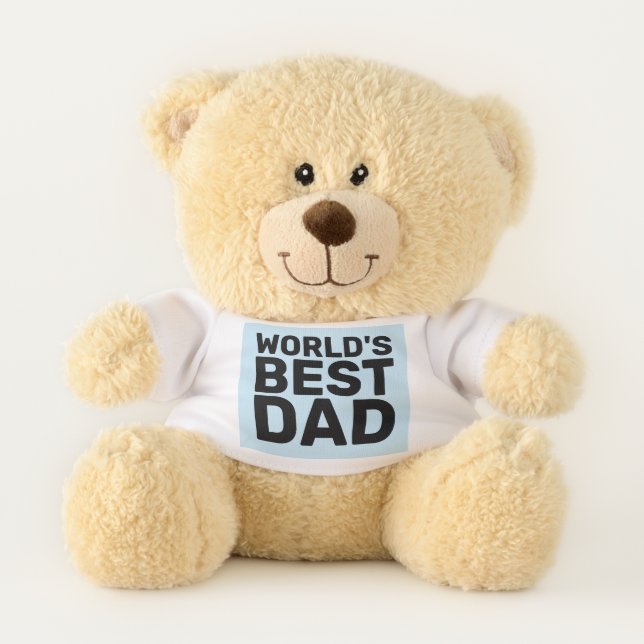 WORLD'S BEST DAD TEDDY BEAR PLUSH (Front)