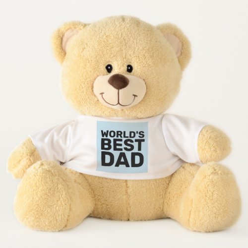 WORLDS BEST DAD TEDDY BEAR PLUSH LARGE