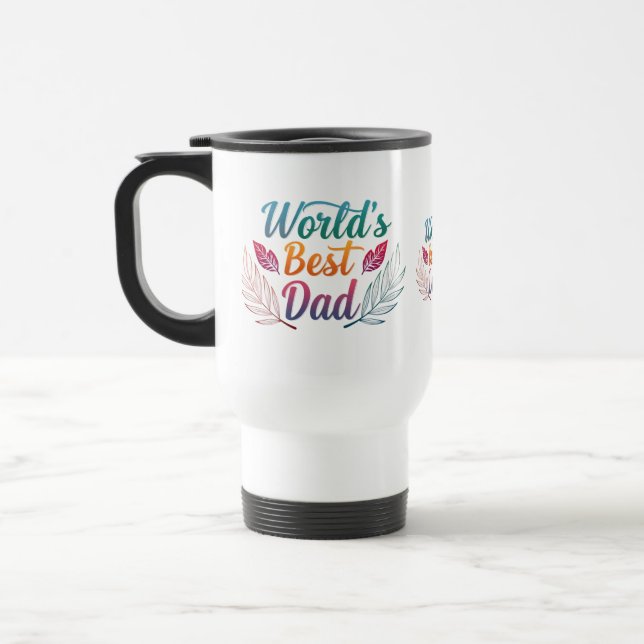 World's Best Dad Travel/Commuter Mug - 11 oz (Left)