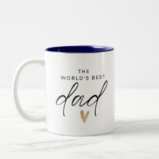 Worlds Best Dad Two-Tone Coffee Mug