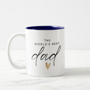Worlds Best Dad  Two-Tone Coffee Mug
