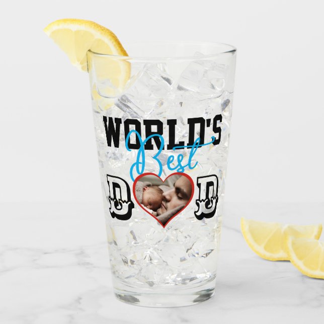 World's Best Dad w/ Photo Glass (Front Ice)
