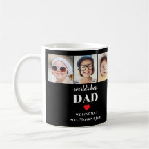 Worlds Best Dad We love you 3 Kids Photo Names
