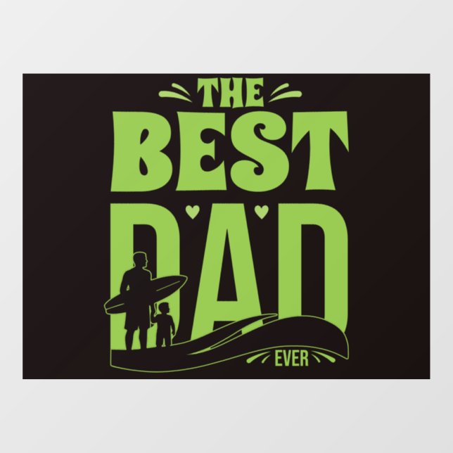 World's Best Dad Window Cling (Sheet)