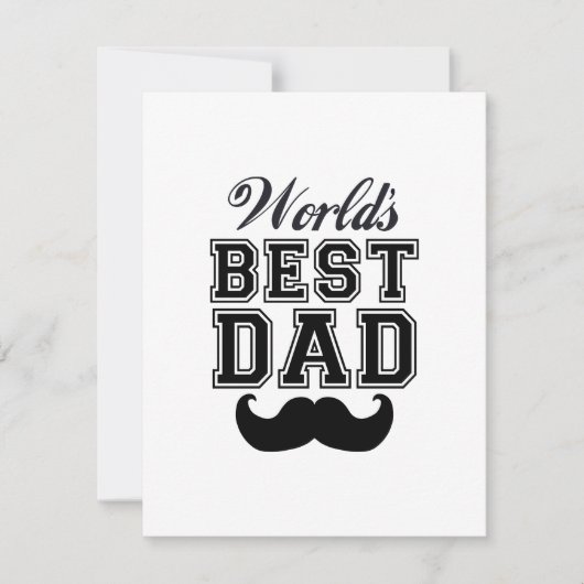 World's best dad with mustache (Front)