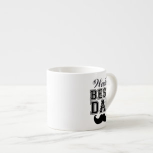 World's best dad with mustache espresso cup