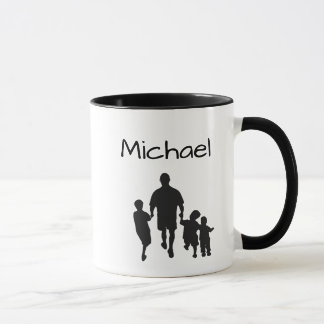 World's Best Dad with Name Mug (Right)