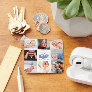 'Worlds Best Daddy' 1st Father's Day Keepsake Keychain