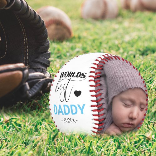 Worlds Best Daddy  2 Photo Collage Unique  Baseball