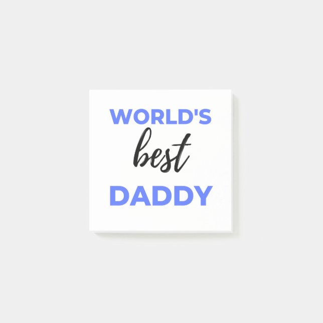 World's Best Daddy bl Post-it Notes (Front)