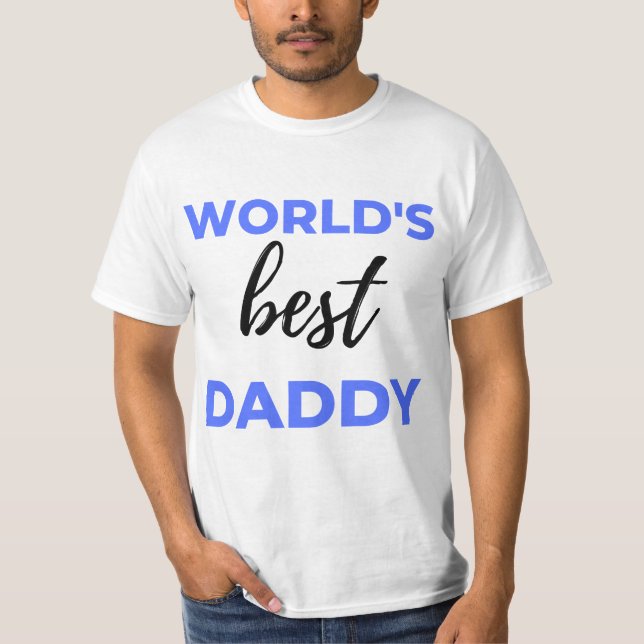 World's Best Daddy bl T-Shirt (Front)