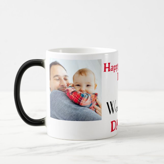 World's best daddy color morph mug  (Left)