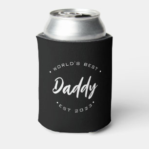 World's Best Daddy Customizable established year Can Cooler