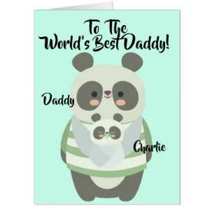 World's Best Daddy Father's Day Large Card