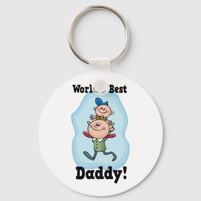 World's Best Daddy Keychain (Front)
