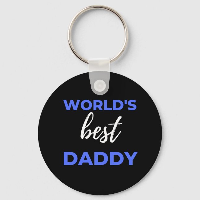 World's Best Daddy Keychain (Front)