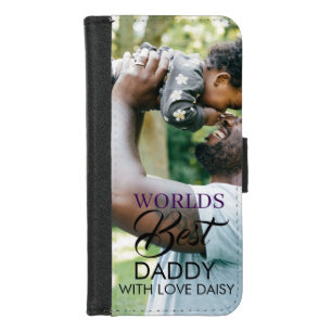 Worlds Best Daddy Photo Case-Mate iPhone 8/7 Wallet Case