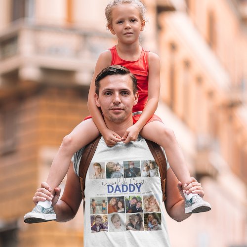 Worlds Best Daddy  Photo Collage T_Shirt