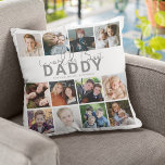 Worlds Best Daddy | Photo Collage Throw Pillow<br><div class="desc">Are you searching for the perfect Father's Day gift? Look no further than this unique 12-photo collage pillow! Show your love and appreciation for the special Fathers, Daddy, Dads, Papas, and step or bonus parents in your life. Customize the pillow with a template that reads "World's Best Daddy" and includes...</div>