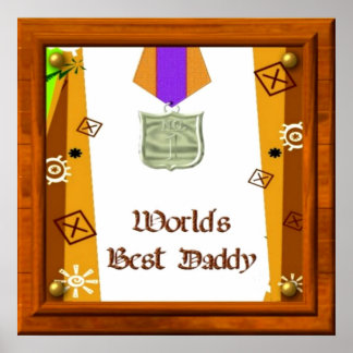 World's Best Daddy Poster