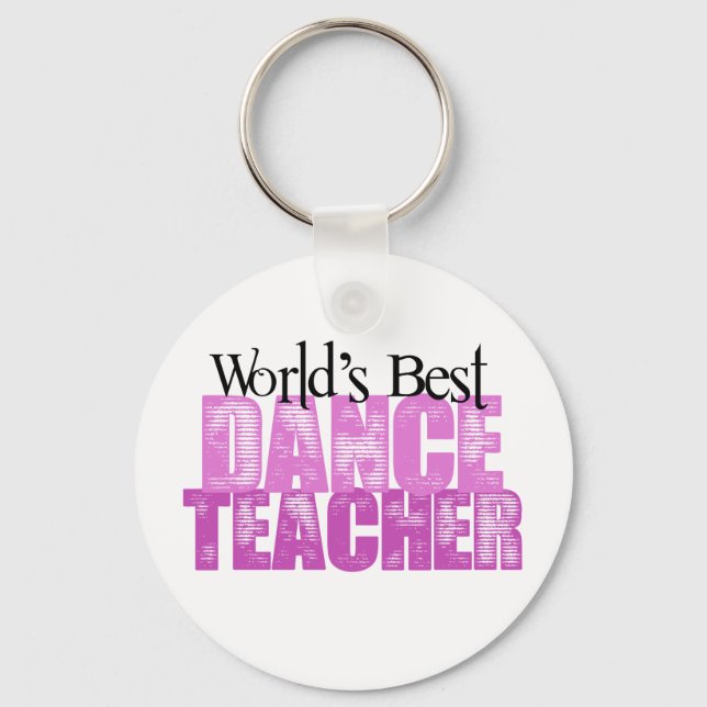 World's Best Dance Teacher Keychain (Front)