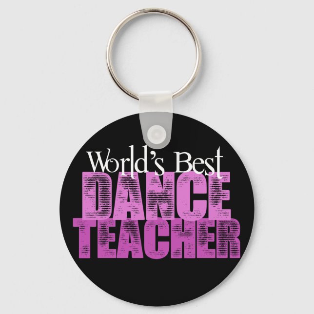 World's Best Dance Teacher Keychain (Front)