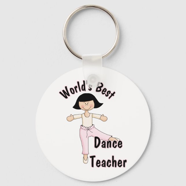 World's Best Dance Teacher Keychain (Front)