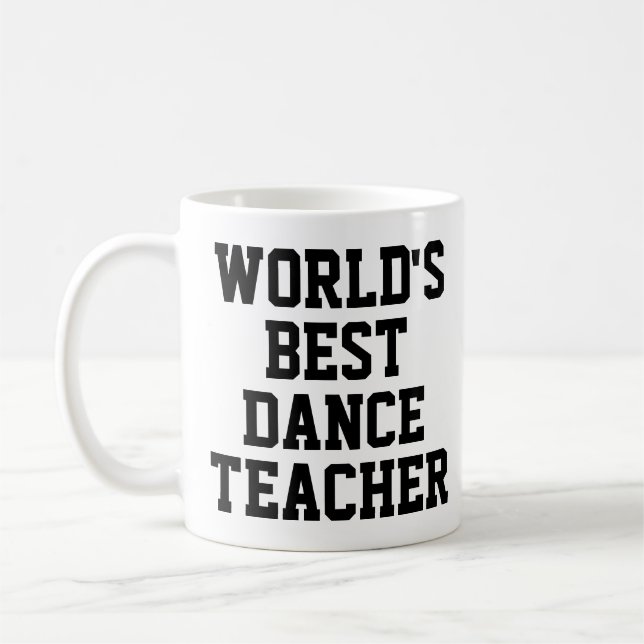 world's best dance teacher mug (Left)