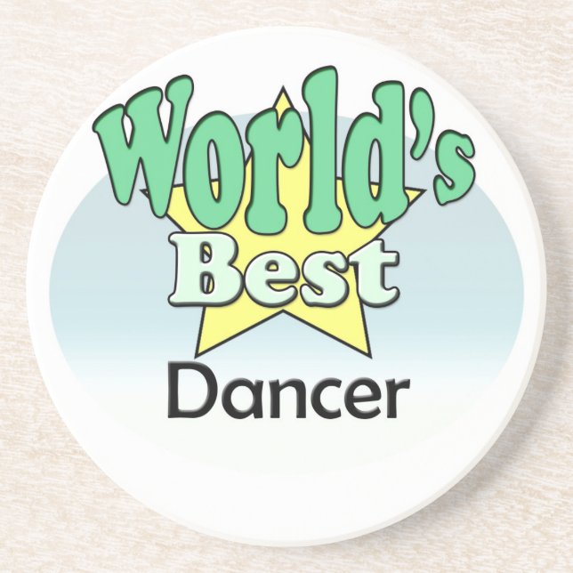 World's best Dancer Drink Coaster (Front)