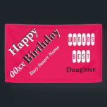 World's Best Daughter Banner<br><div class="desc">Make Your Daughter Smile With This Delightful Custom Made To Order Banner Just For Her. This banner is super easy to edit plus you can pick mix & match your favourite colors. Every order helps my (Lifelong Rescue Mission) at no additional cost to you. Apply today's savings code as seen...</div>