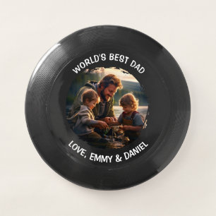 World's Best Day Personalized Photo Template Wham-O Frisbee