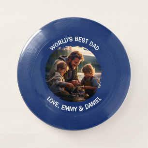 World's Best Day Personalized Photo Template Wham-O Frisbee