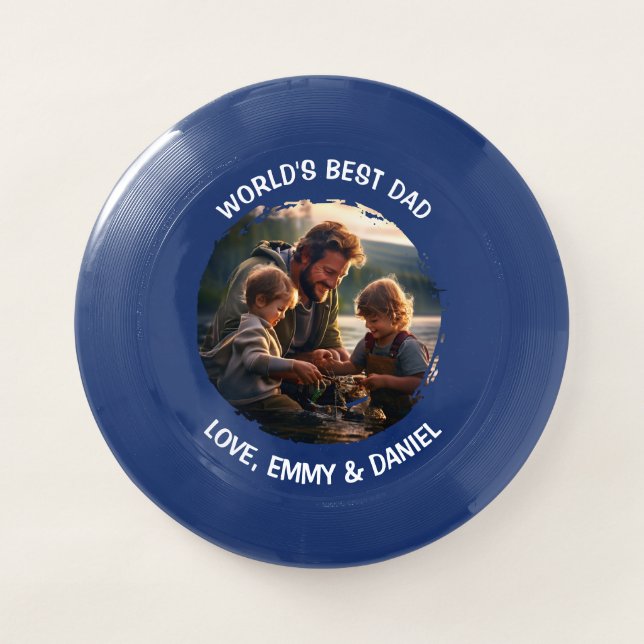 World's Best Day Personalized Photo Template Wham-O Frisbee (Front)