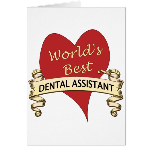World's Best Dental Assistant Cards (Front)