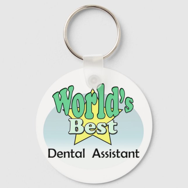 World's Best  Dental Assistant Keychain (Front)