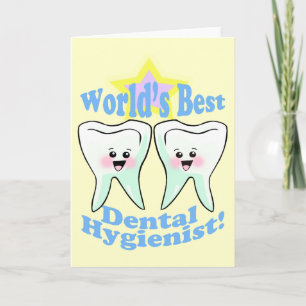Worlds Best Dental Hygienist Card