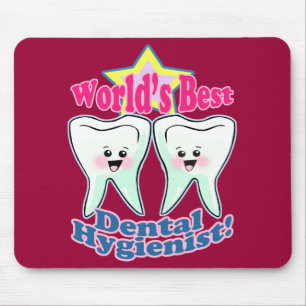 Worlds Best Dental Hygienist Mouse Pad
