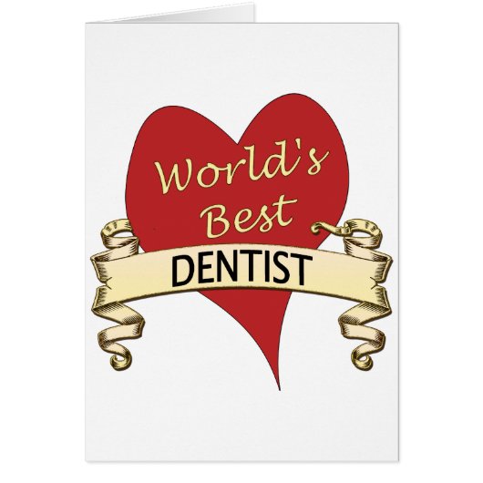 World's Best Dentist Cards (Front)