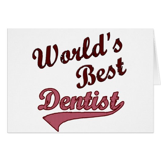 World's Best Dentist Cards (Front Horizontal)