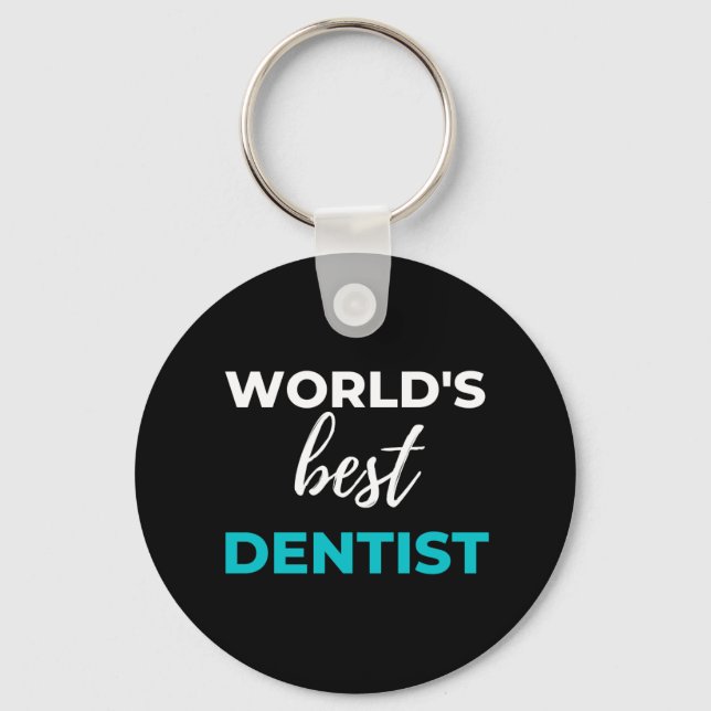 World's Best Dentist Keychain (Front)
