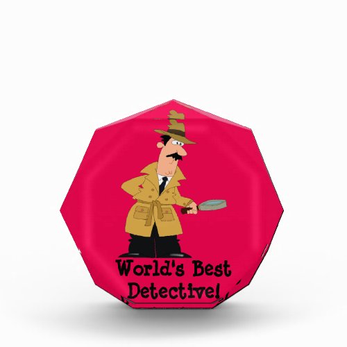 Worlds Best Detective Acrylic Award